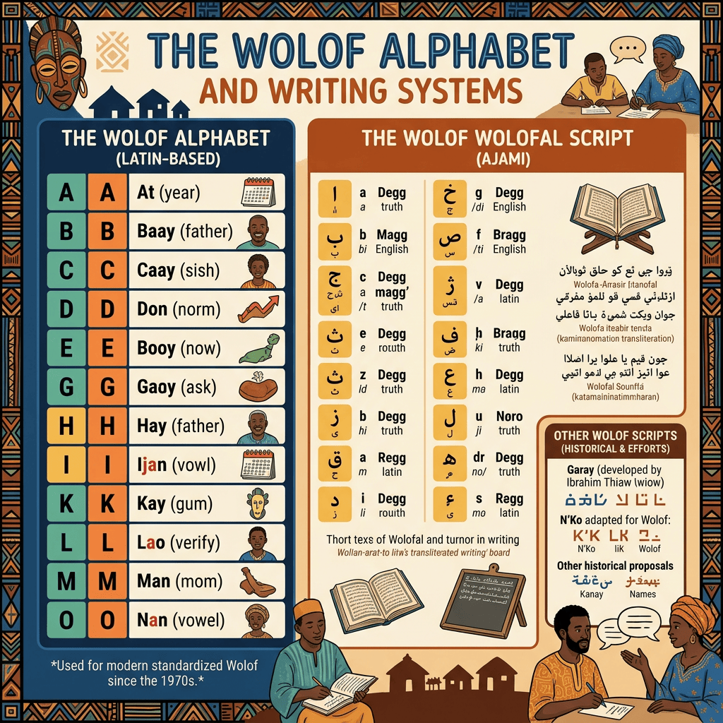The Wolof Alphabet and Writing&nbsp;Systems