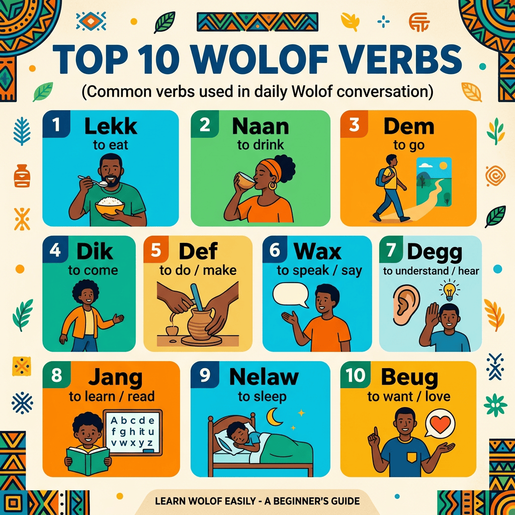 Top 10 Wolof&nbsp;Verbs