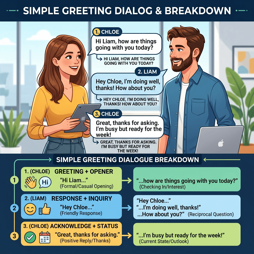 Simple Greeting Dialog with&nbsp;Breakdown